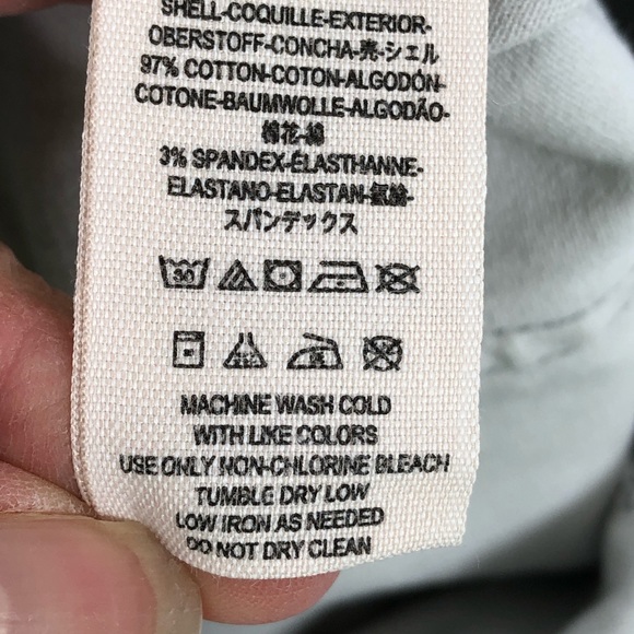 Free People Patched Knee Pale Gray Skinny Denim 4 - Picture 6 of 8